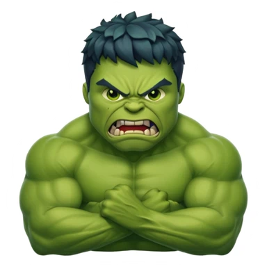 Hulk in angry sticker