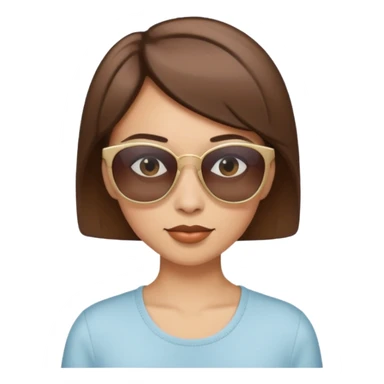 woman with short hair and sunglasses sticker