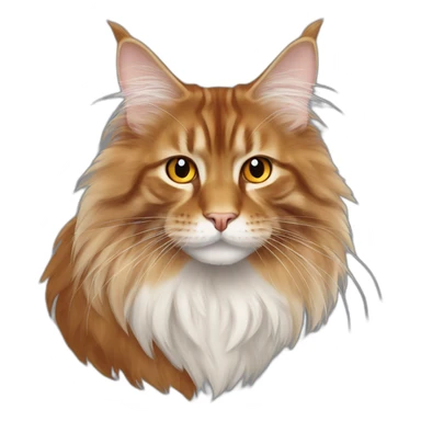 Maine Coon orange sticker