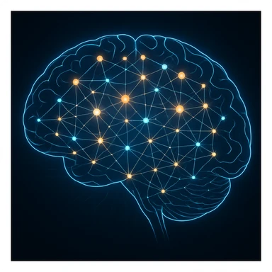 neural network AI brain sticker