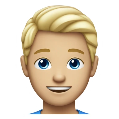 Blue eyes blonde Boy  sticker