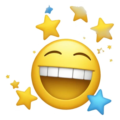 Smile eith stars sticker