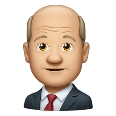 Chancelor Olaf Scholz sticker