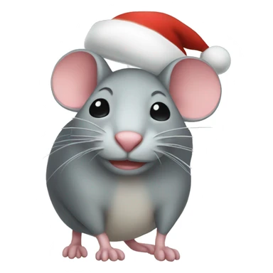 Christmas mouse sticker