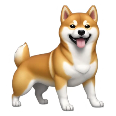 Shiba inu avec des Air Max Tn sticker