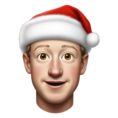 Mark Zuckerberg as santa claus sticker