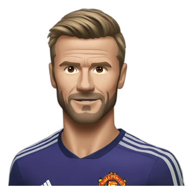 Beckham Manchester united sticker