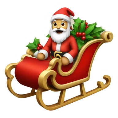 Santa's-sleigh sticker