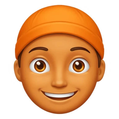 Laughing Orange sticker