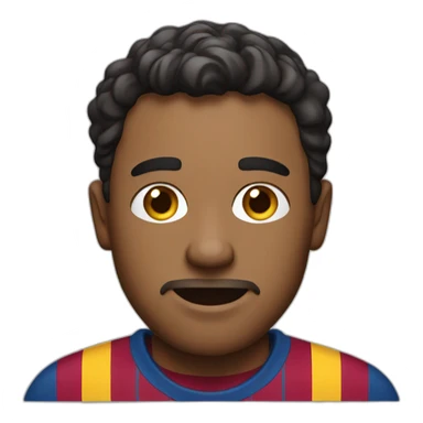 A man wearing a Barcelona shirt  sticker