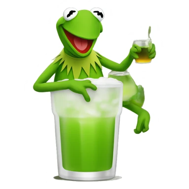 Kermit the frog day drinking sticker