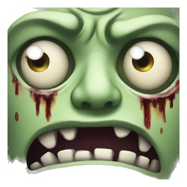 one eye zombie face imoji sticker