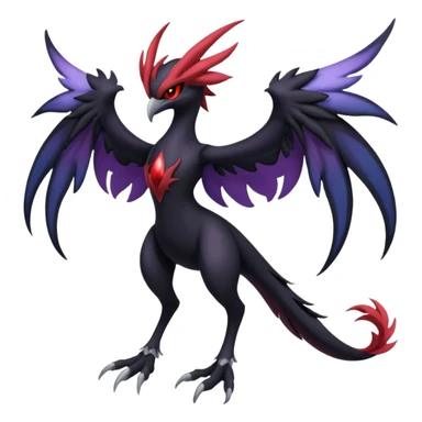Yveltal-Darkrai-Lunala-Fakémon-hybrid-creature (full body)  sticker