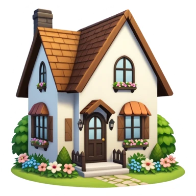 A cottage-core interpretation of the Sims 4 logo sticker