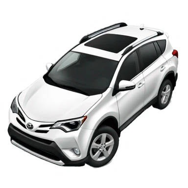 white toyota rav4 sticker