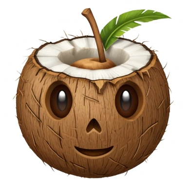 Tropical coconut  sticker
