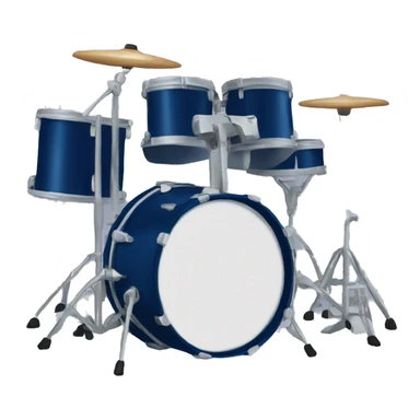 dark blue drum kit sticker