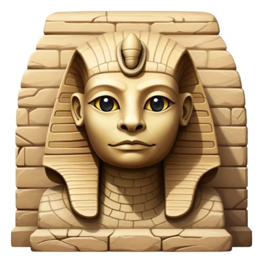 Sphinx building with reptilian face sticker