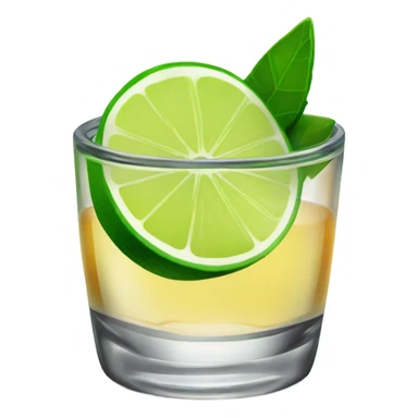 Tequila with a lime  sticker