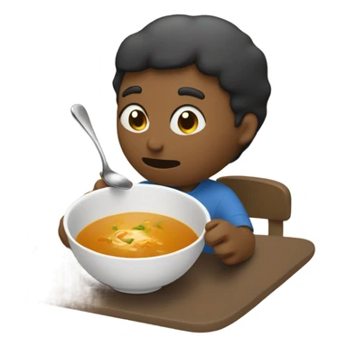 me eating soup sticker