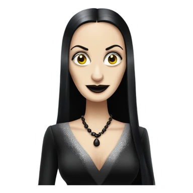 morticia addams  sticker