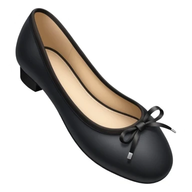 plain isolated black ballet shoes sticker