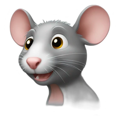rat with implants sticker