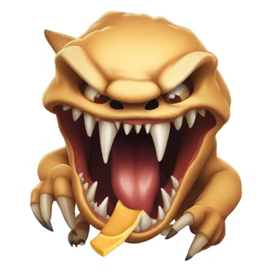 Chomping scary sticker