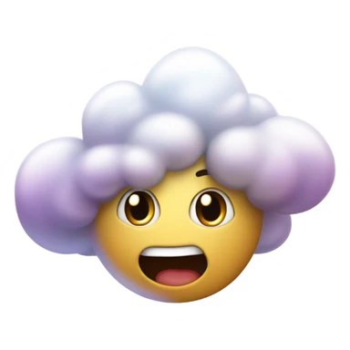 Nube con estrellas sticker