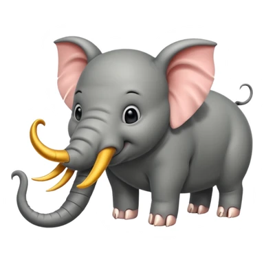 Pig, elephant, scorpion combination animal sticker