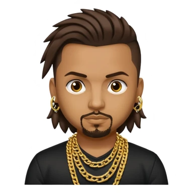 Sean Paul with dark brown hair sticker