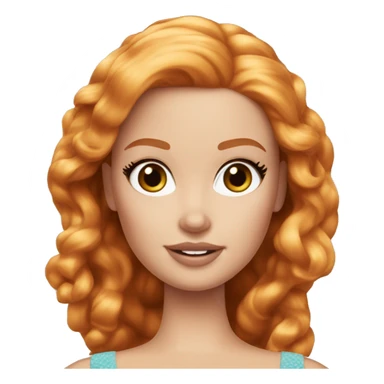 Beautiful Barbie ginger fair skin sticker