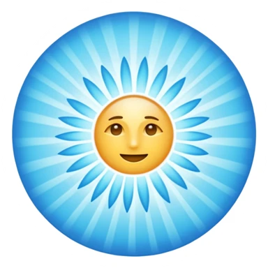 A lot of light blue rays  sticker