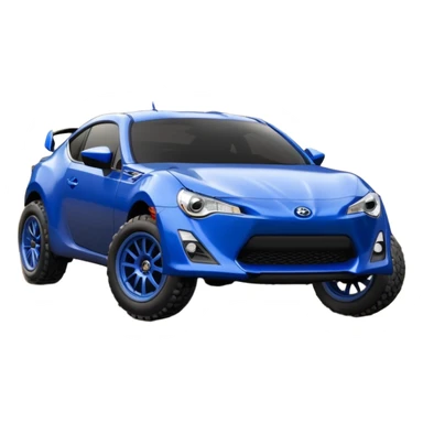 Ultramarine 2013 Off road 4wd monster scion fr-s silver wheels  sticker