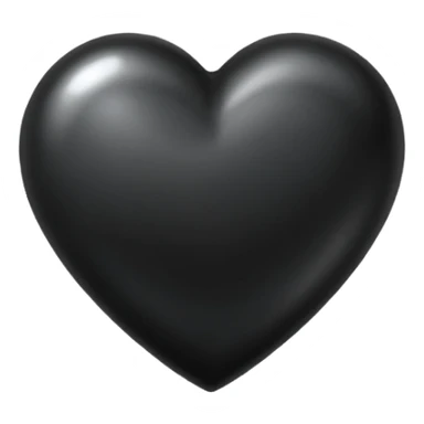 Black Heart H sticker