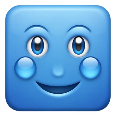 Ein korrekt hake in ein blaues vierek sticker