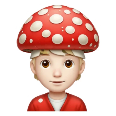mushroom capped man
 sticker