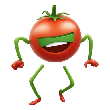 A dancing tomato sticker
