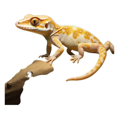 Cinematic Noble Gecko Portrait Emoji, Poised and sleek, with a compact, agile body adorned with textured, mottled scales and luminous, alert eyes accentuated by delicate toe pads and subtle patterning, Simplified yet sharp and sophisticated features, highly detailed, glowing with a soft, ambient jungle glow, high shine, intelligent and vigilant, stylized with an air of exotic elegance, focused and precise, soft glowing outline, capturing the essence of a watchful reptilian guardian that seems ready to scamper out of the screen with effortless agility! sticker