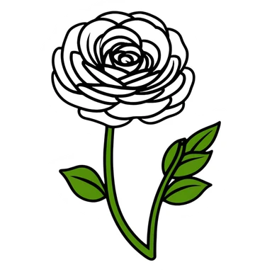 colorful ranunculus flower with lush petals sticker