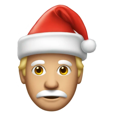 trump with santa hat sticker