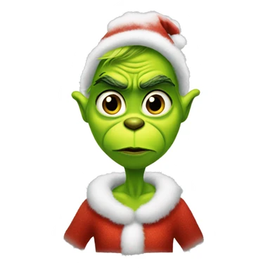 Grinch in a dress sticker