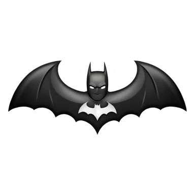 Batman bat black logo sticker