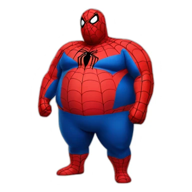 Fat Spiderman sticker