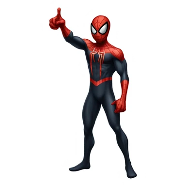 the black spiderman pointing meme sticker