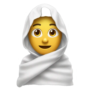 emoji con toalla  sticker