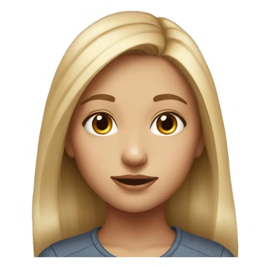 realistic portrait of a girl sticker