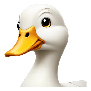 Duck wearing extensions  sticker