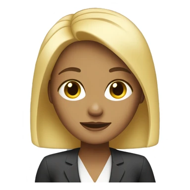 make me a blonde girl working a corporate job with a laptop  sticker