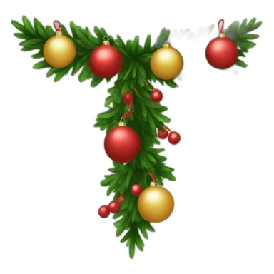 christmas garland sticker